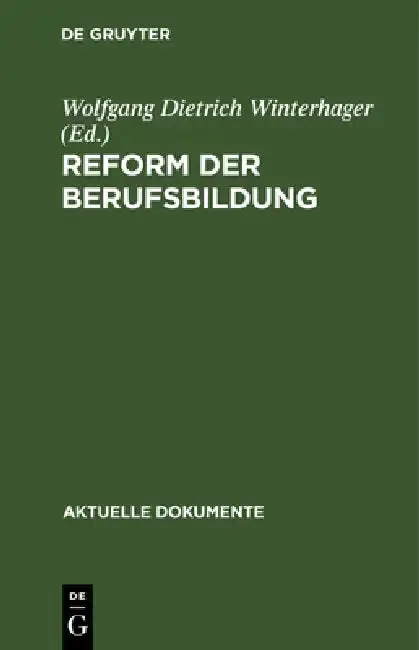 Cover of Reform der Berufsbildung