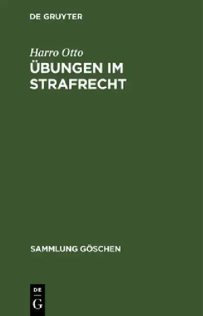 Cover of Übungen im Strafrecht