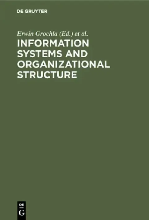 Cover of Information Systems and Organizational Structure