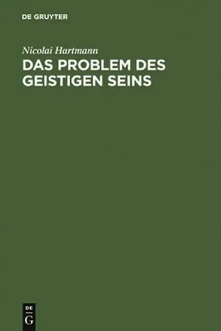 Cover of Das Problem Des Geistigen Seins