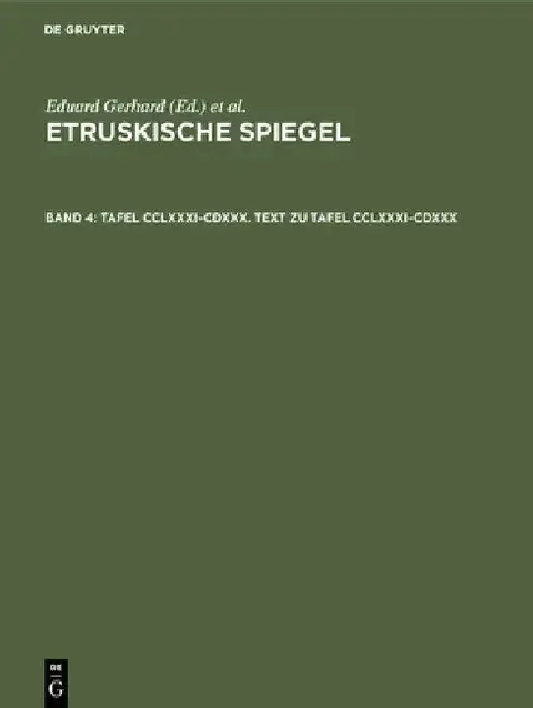 Cover of Tafel CCLXXXI-CDXXX. Text Zu Tafel CCLXXXI-CDXXX
