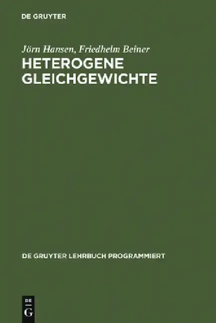 Cover of Heterogene Gleichgewichte