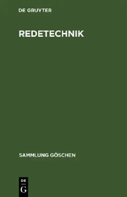 Cover of Redetechnik