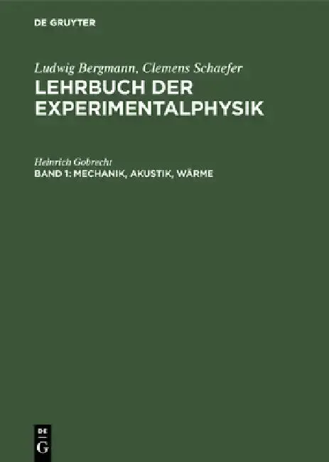 Cover of Mechanik, Akustik, Wärme