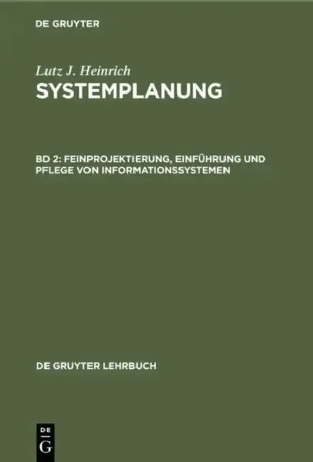 Cover of Feinprojektierung, Einführung und Pflege von Informationssystemen