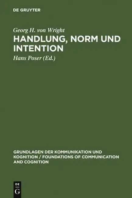Cover of Handlung, Norm Und Intention