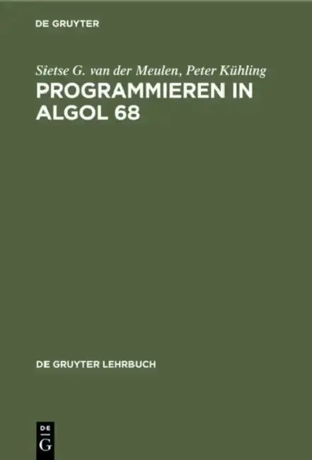 Cover of Programmieren in ALGOL 68