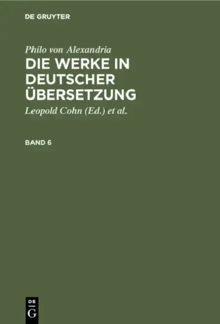 Cover of Philo Von Alexandria