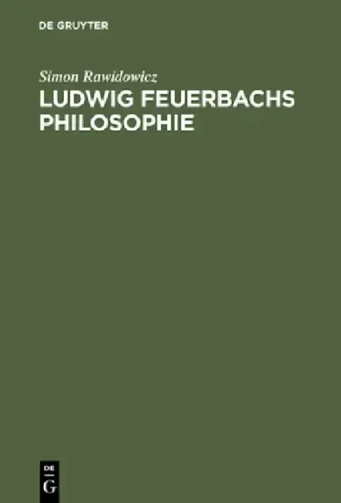 Cover of Ludwig Feuerbachs Philosophie