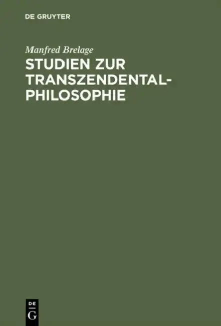 Cover of Studien Zur Transzendentalphilosophie