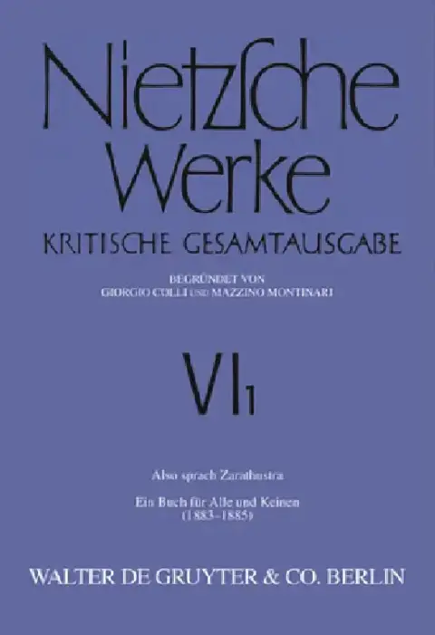 Cover of Also sprach Zarathustra