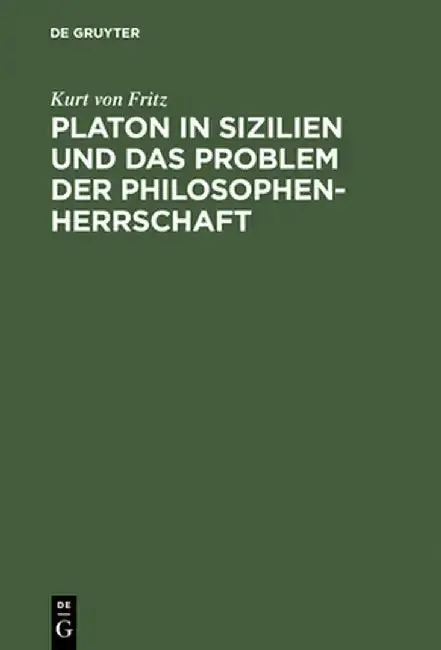 Cover of Platon in Sizilien Und Das Problem Der Philosophenherrschaft