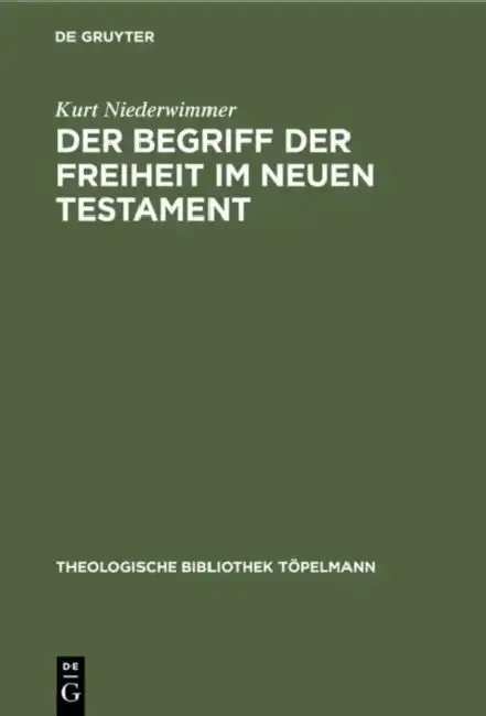 Cover of Der Begriff der Freiheit im Neuen Testament