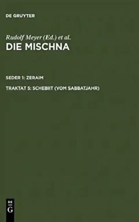 Cover of Schebiit (Vom Sabbatjahr)