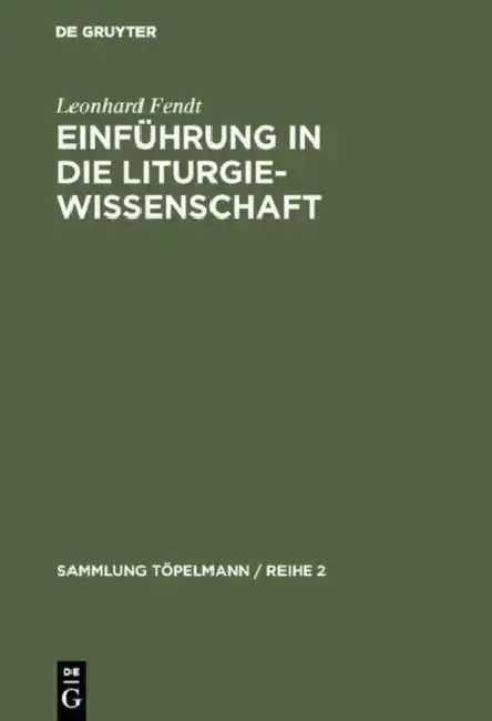 Cover of Einführung in die Liturgiewissenschaft