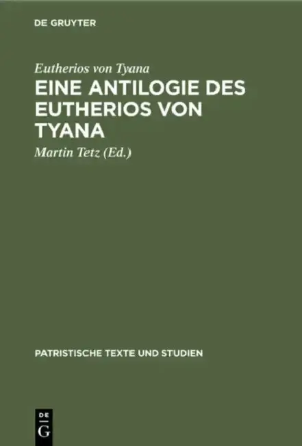 Cover of Eine Antilogie Des Eutherios Von Tyana