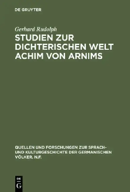 Cover of Studien Zur Dichterischen Welt Achim Von Arnims