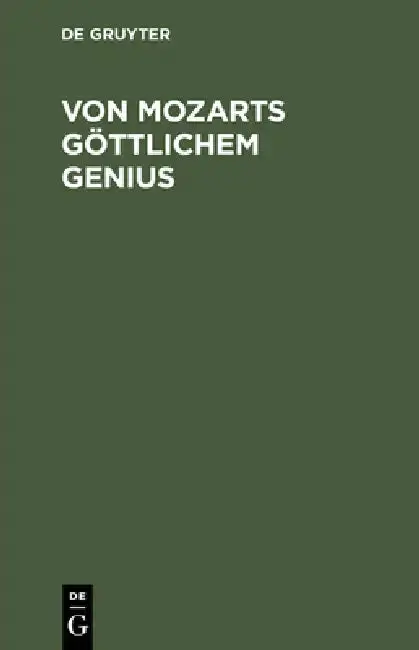 Cover of Von Mozarts göttlichem Genius