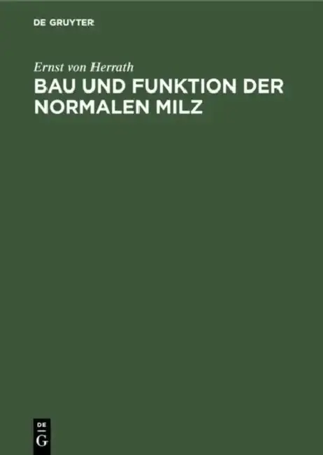 Cover of Bau und Funktion der normalen Milz