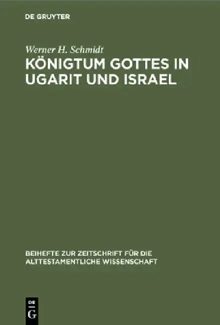 Cover of Königtum Gottes in Ugarit und Israel