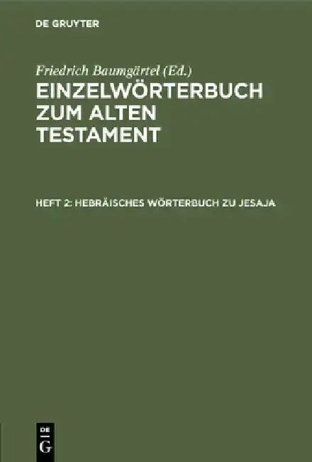Cover of Hebräisches Wörterbuch Zu Jesaja
