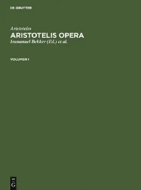 Cover of Aristoteles