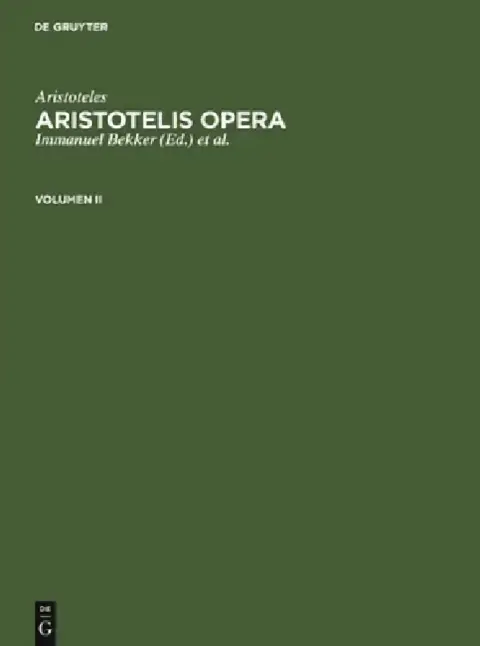 Cover of Aristoteles