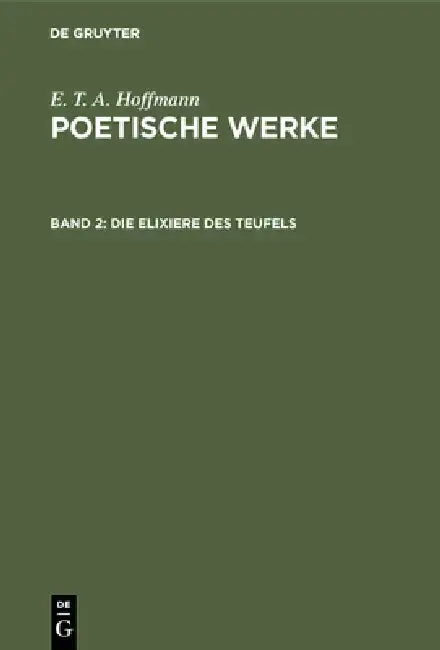Cover of Die Elixiere des Teufels