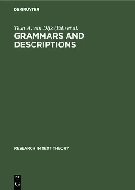 Cover of Grammars and Descriptions