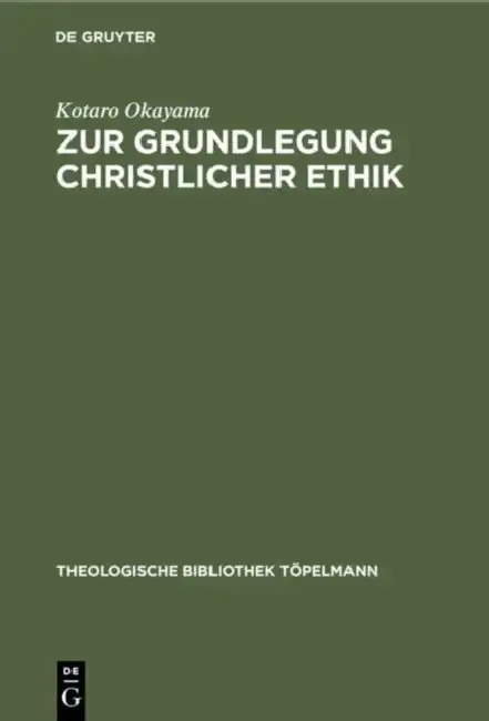 Cover of Zur Grundlegung Christlicher Ethik