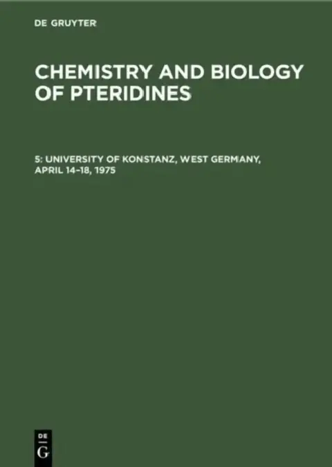 Cover of University of Konstanz, West Germany, April 14-18, 1975