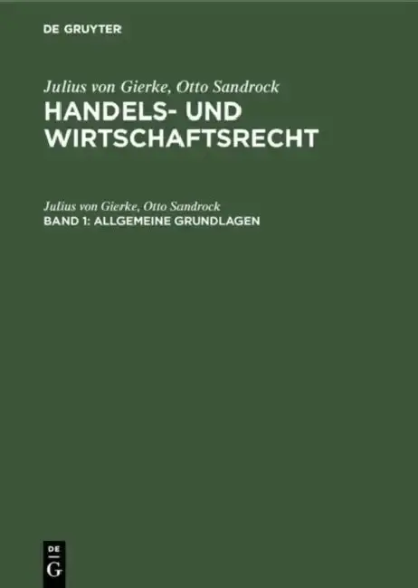Cover of Allgemeine Grundlagen