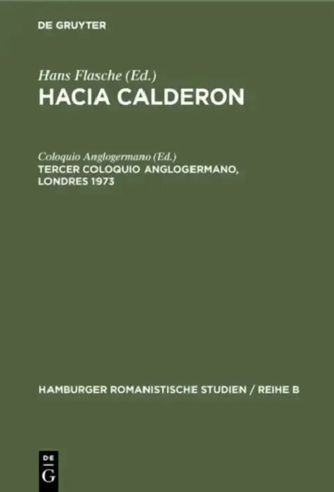 Cover of Tercer coloquio anglogermano, Londres 1973