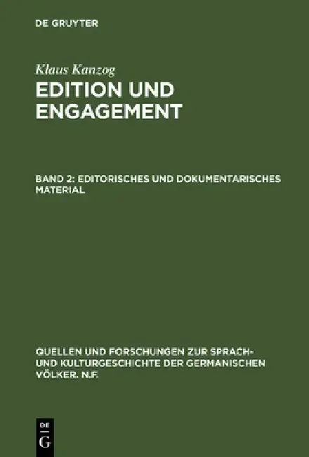 Cover of Editorisches und dokumentarisches Material