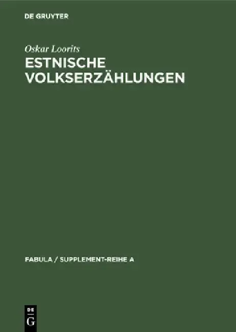 Cover of Estnische Volkserzählungen