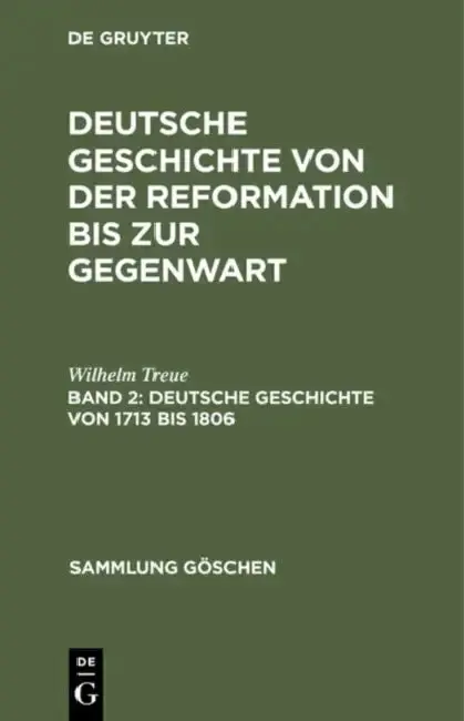 Cover of Deutsche Geschichte von 1713 bis 1806