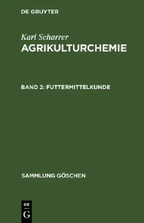 Cover of Futtermittelkunde