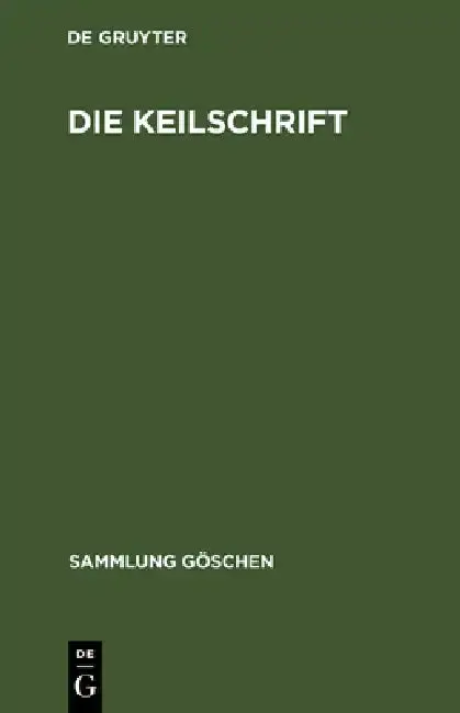 Cover of Die Keilschrift
