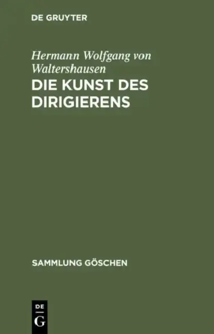 Cover of Die Kunst Des Dirigierens