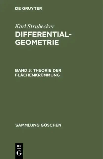 Cover of Theorie Der Flächenkrümmung