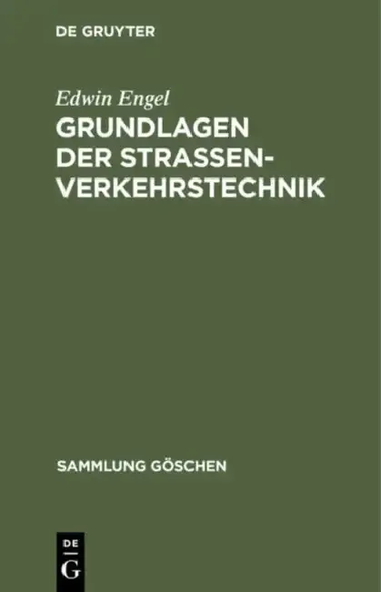 Cover of Grundlagen der Strassenverkehrstechnik