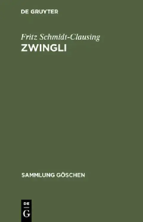 Cover of Zwingli