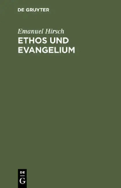 Cover of Ethos und Evangelium