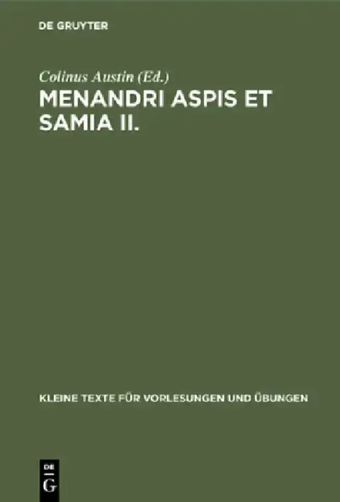 Cover of Menandri Aspis et Samia II.