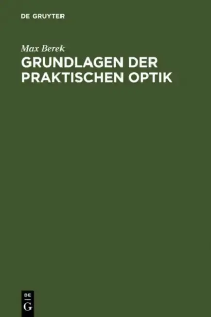 Cover of Grundlagen der praktischen Optik
