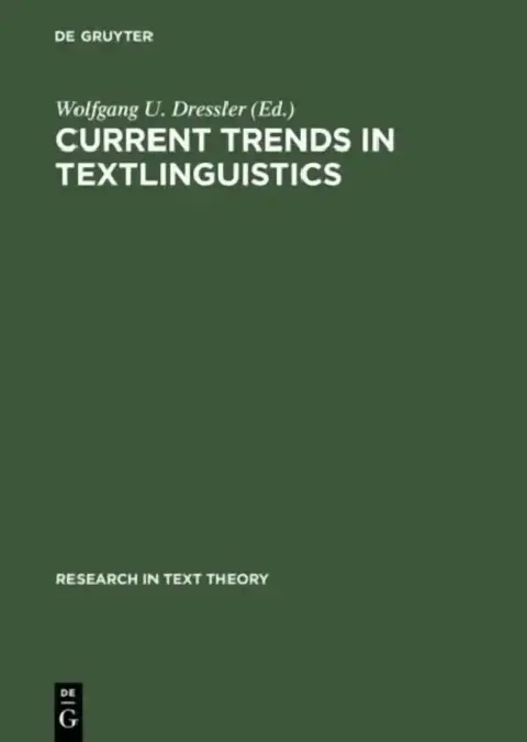 Cover of Current Trends in Textlinguistics