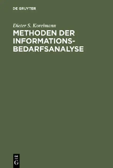 Cover of Methoden der Informationsbedarfsanalyse