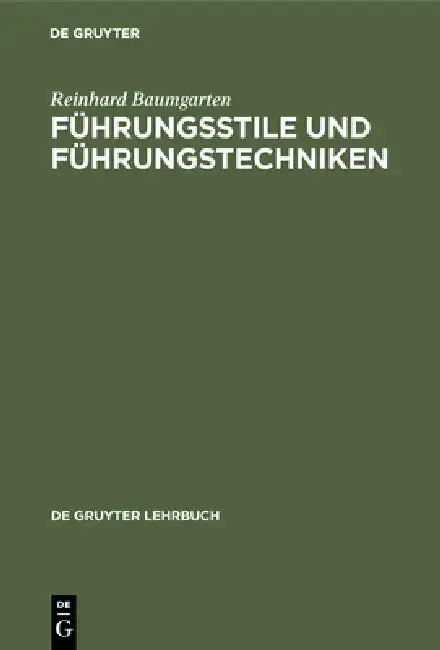 Cover of Führungsstile und Führungstechniken