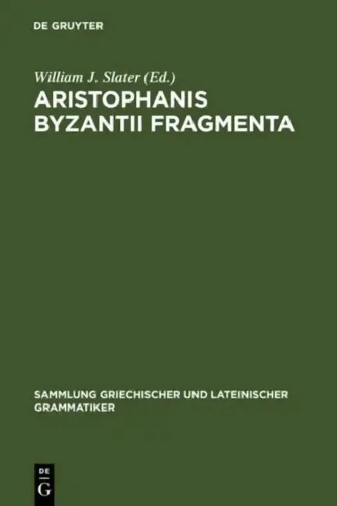 Cover of Aristophanis Byzantii Fragmenta