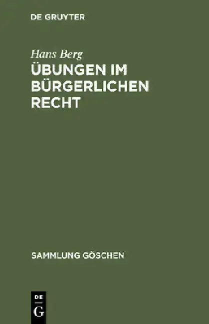 Cover of Übungen im bürgerlichen Recht